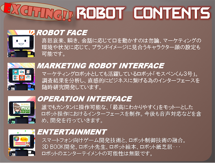 ロボットコンテンツ開発